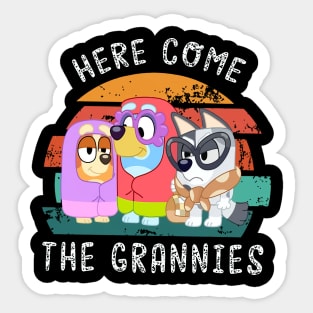 here come the grannies Sticker